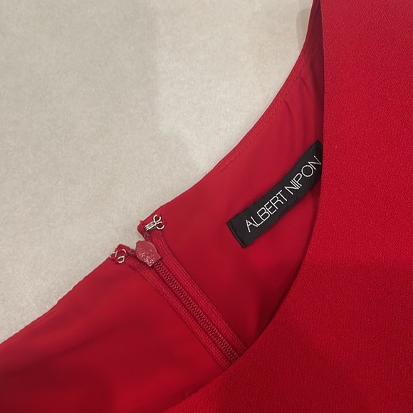 Albert Nipon Size 8 Red Dress Suit - Picture 13 of 13